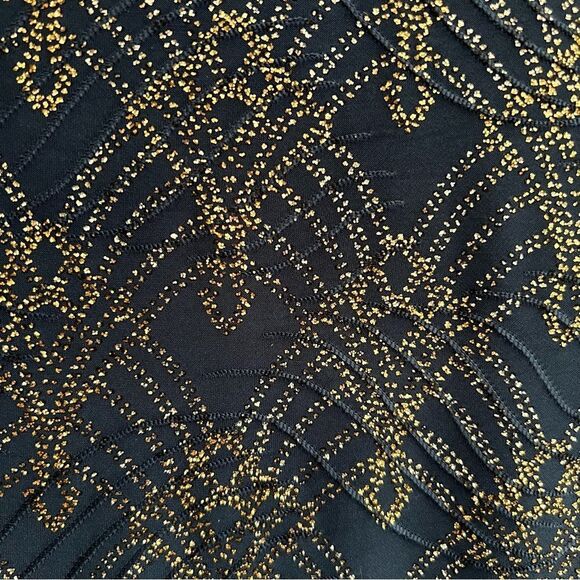 JM Collection Ladies' Intrepid Blue Jacquard Keyhole Sz S NWT🏷 gold accents - Picture 8 of 15